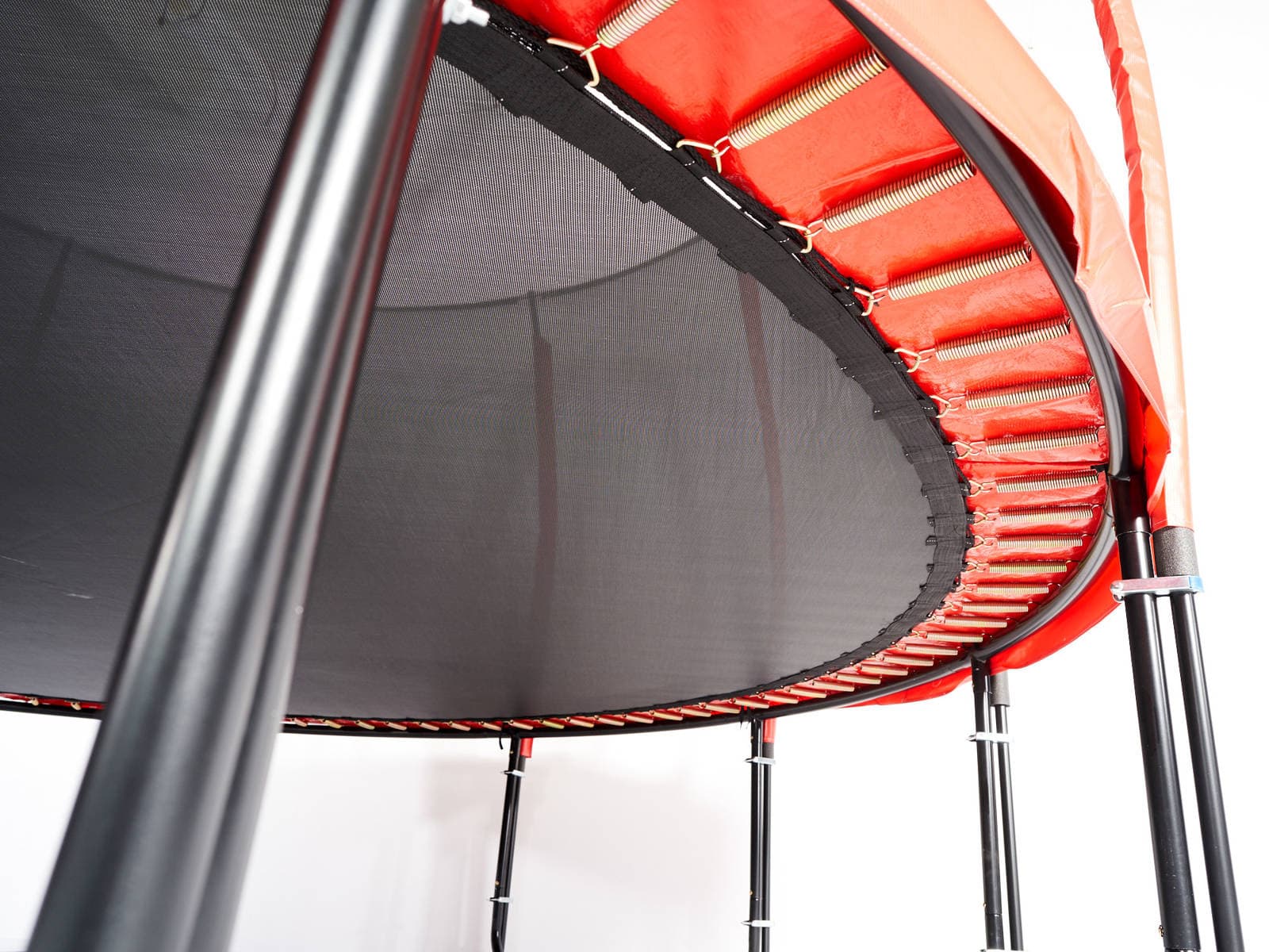 Trampolina Ogrodowa Jumpi LITE 435cm/14FT Maxy Comfort Plus Czarna Z Wewnętrzną Siatką
