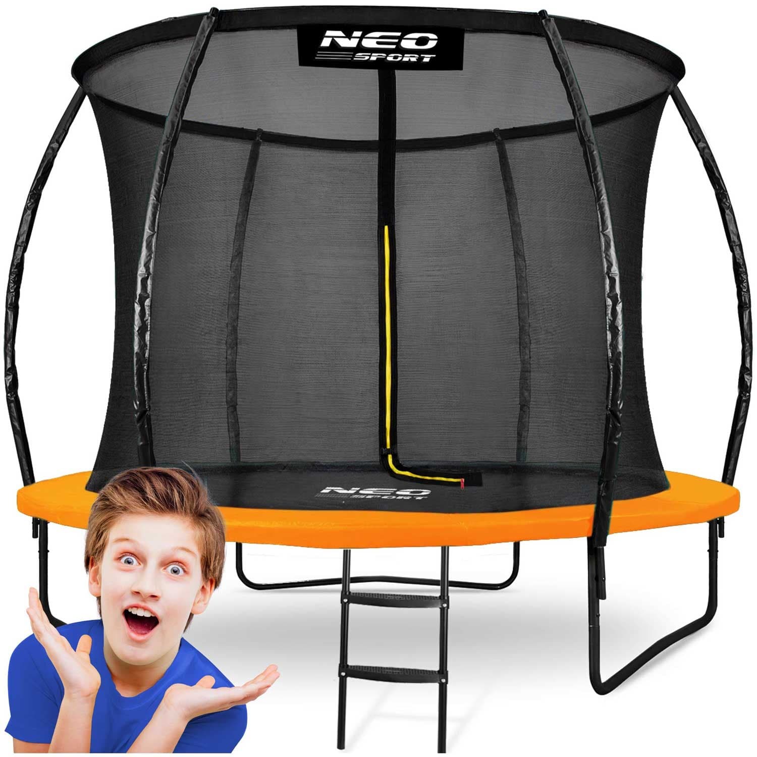 NeoSport Trampolina ogrodowa profilowana 8ft/252cm z siatką wewnętrzną 