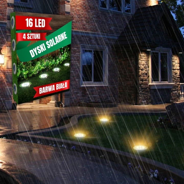 A0_tds0572_4x Solarna lampa gruntowa 16 LED