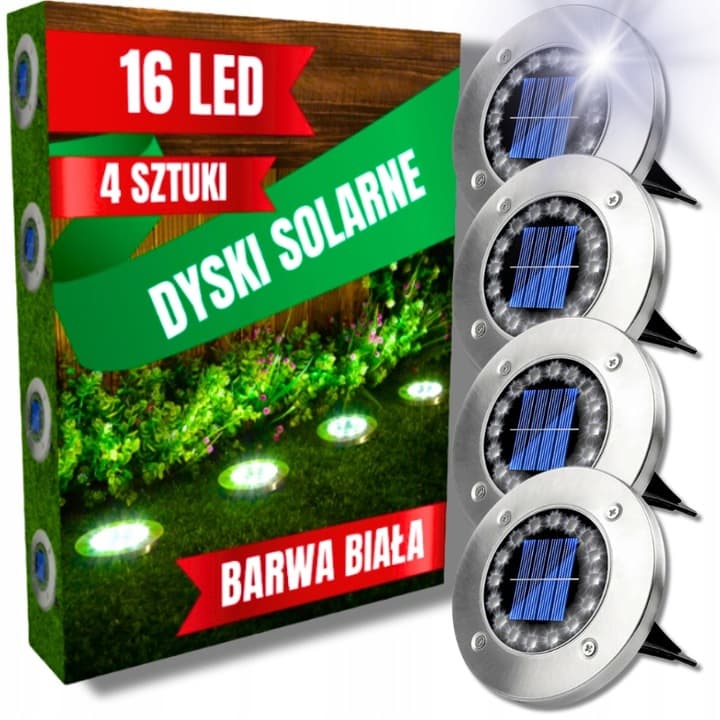 A0_tds0572_4x Solarna lampa gruntowa 16 LED