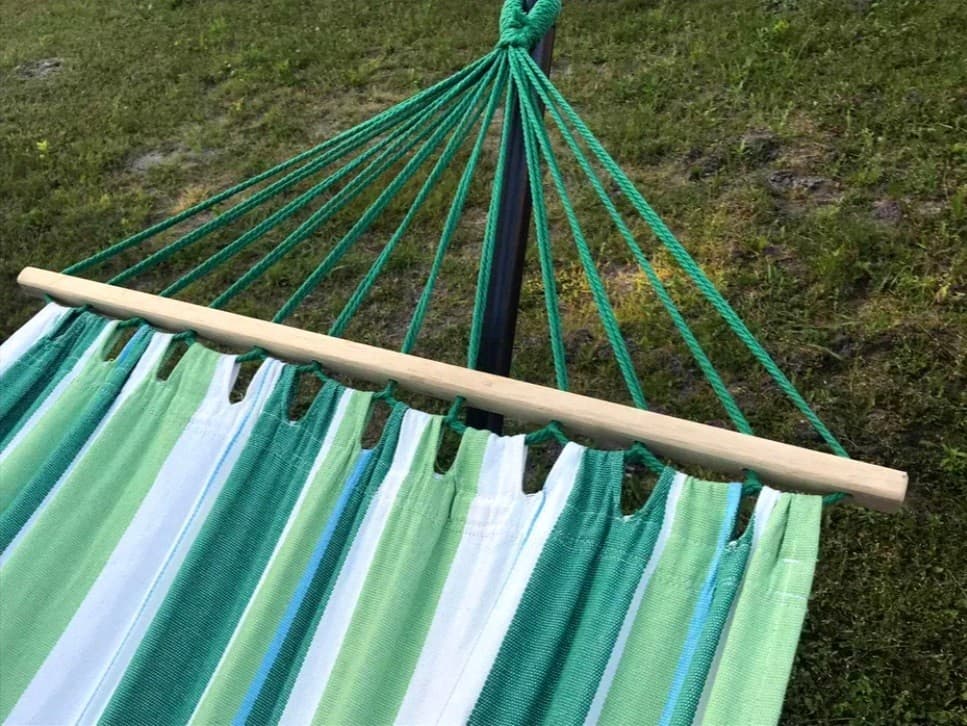 Hamak Ogrodowy Ze Stelażem Mocny XXL 110x290 cm + Pokrowiec